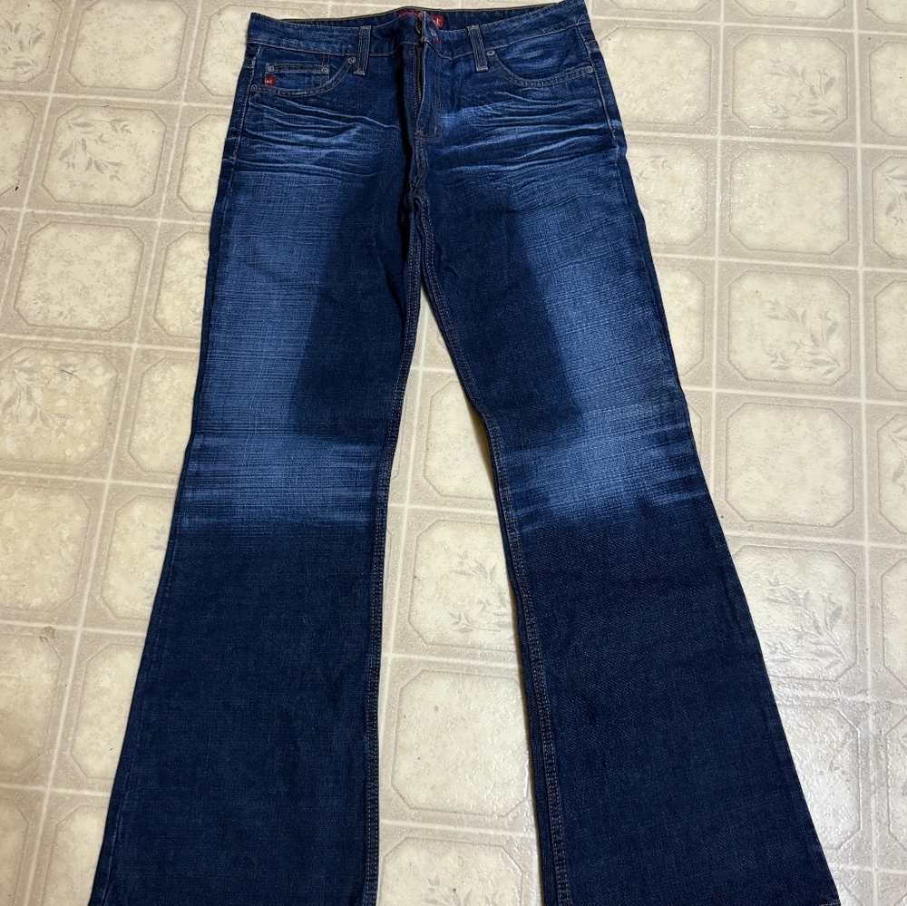 LEI Dark Indigo Flare Jeans